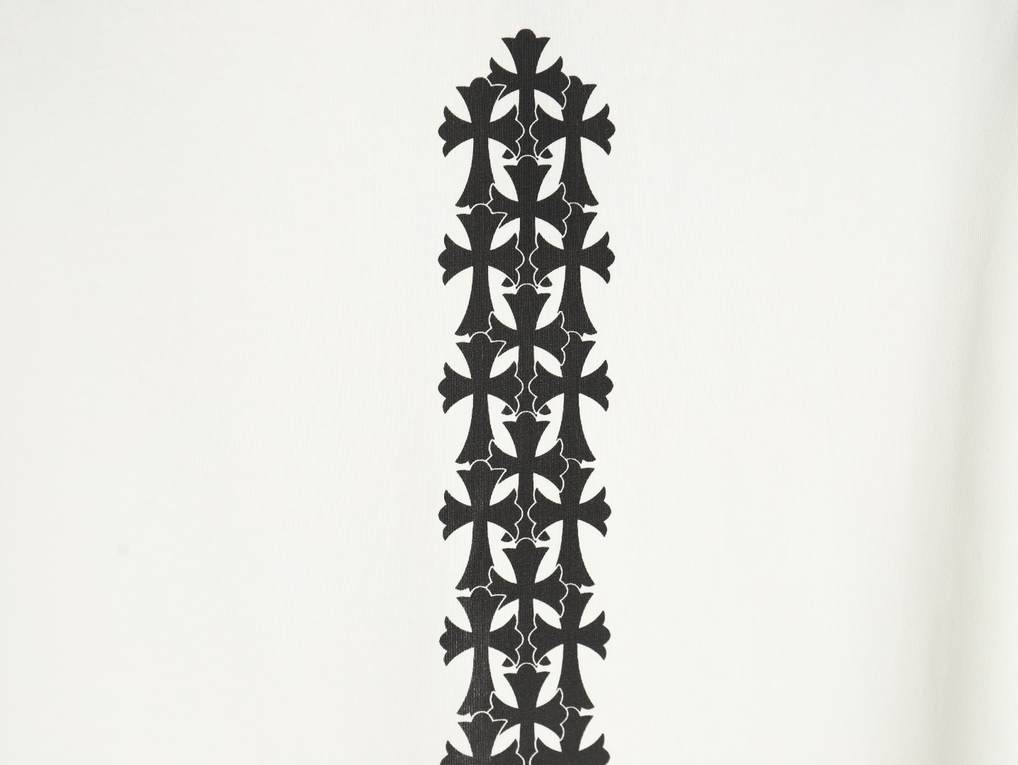 Chrome Hearts Sanskrit cross heavy foam print T-shirt