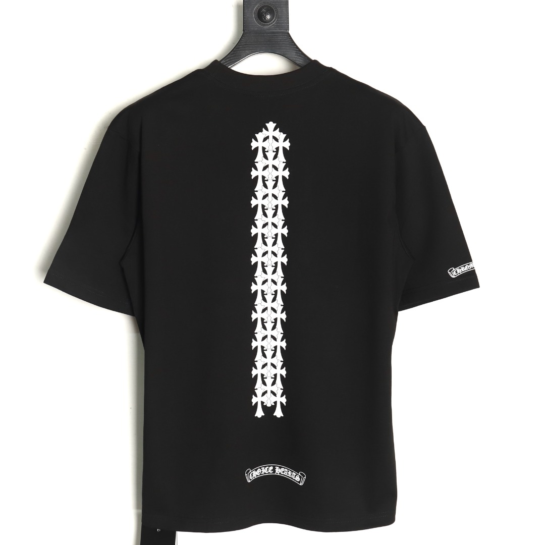 Chrome Hearts Sanskrit cross heavy foam print T-shirt TSK1