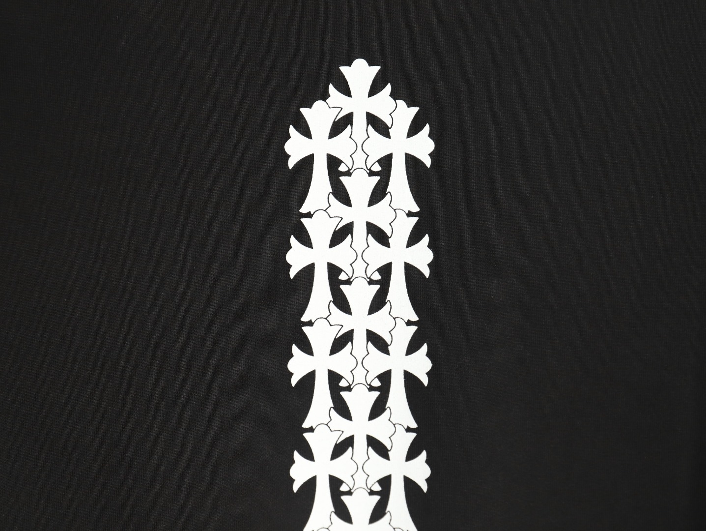 Chrome Hearts Sanskrit cross heavy foam print T-shirt TSK1
