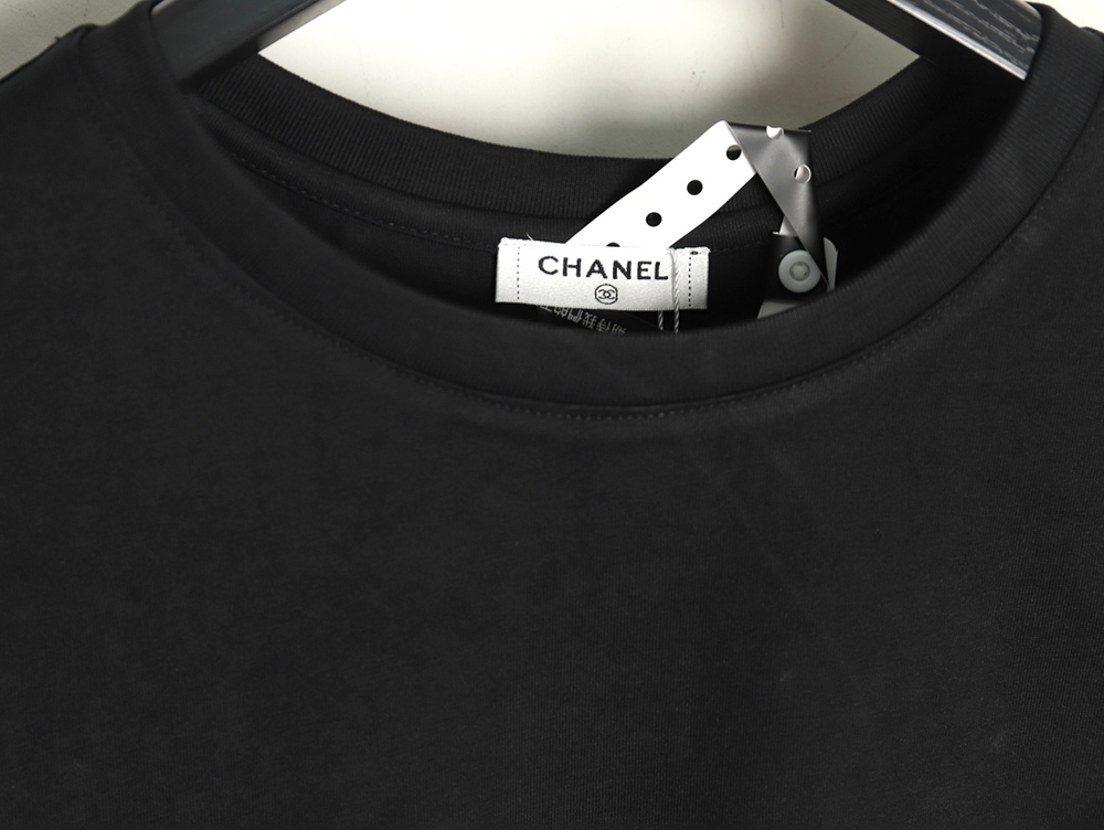 Chanel hand-painted graffiti letters short sleeve TSK1