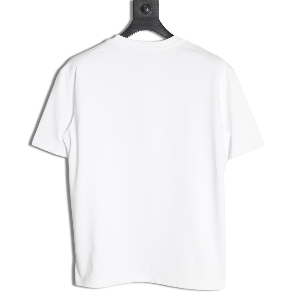 Dior chest logo embroidered lettering short sleeve T-shirt