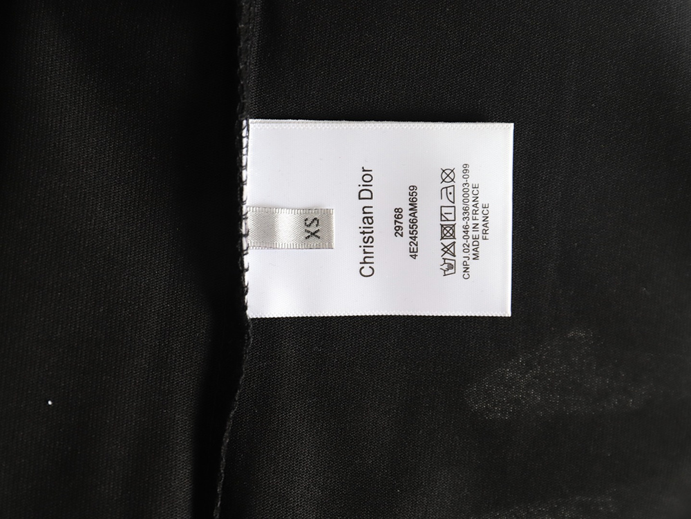 Dior chest logo embroidered lettering short sleeve T-shirt TSK1