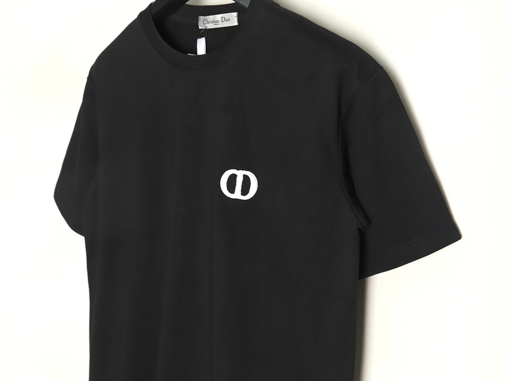 Dior chest logo embroidered lettering short sleeve T-shirt TSK1