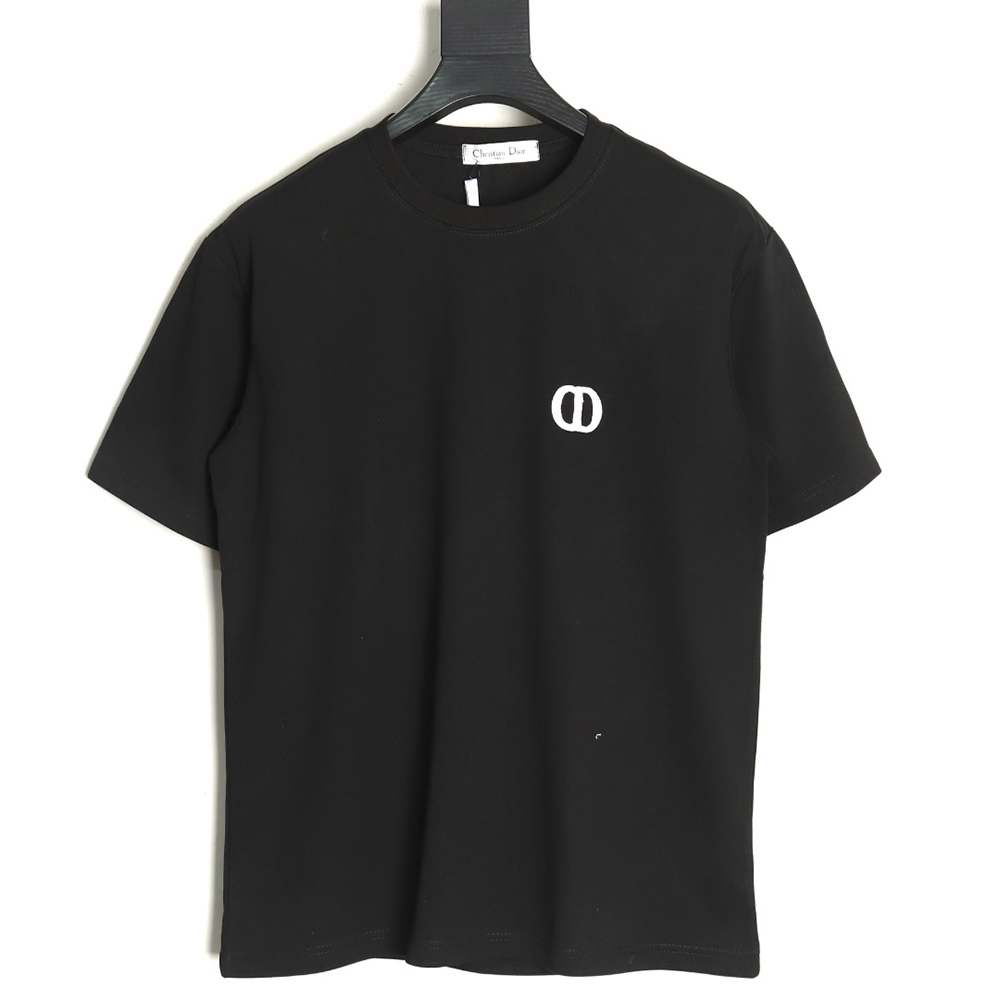 Dior chest logo embroidered lettering short sleeve T-shirt TSK1