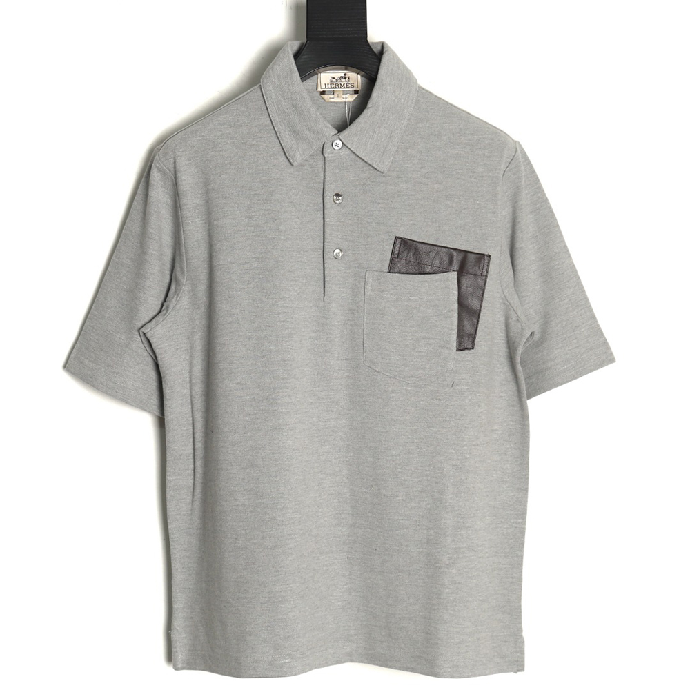 Hermes Double Pocket Polo Short Sleeve T-Shirt