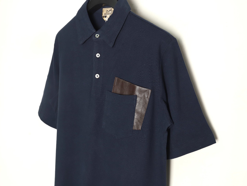 Hermes Double Pocket Polo Short Sleeve T-Shirt TSK1