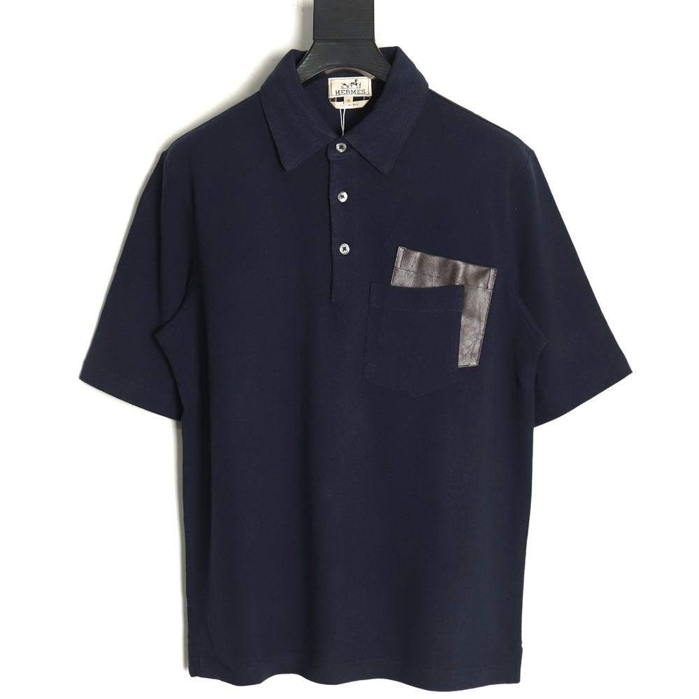 Hermes Double Pocket Polo Short Sleeve T-Shirt TSK1
