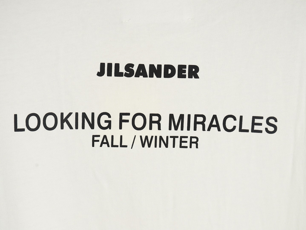 JIL SANDER Lettering Printed Short-Sleeved T-Shirt