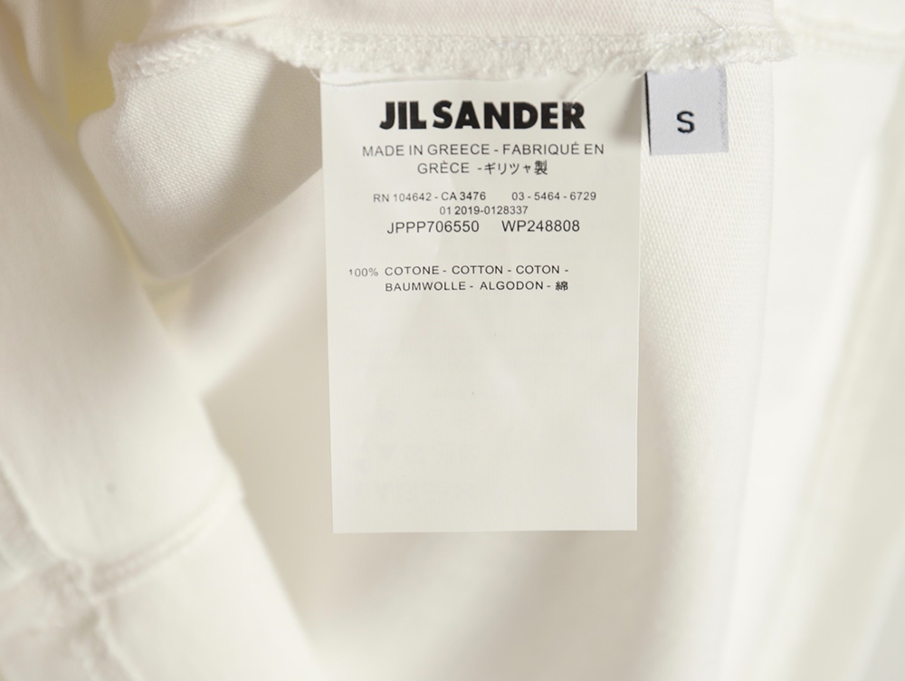 JIL SANDER Lettering Printed Short-Sleeved T-Shirt
