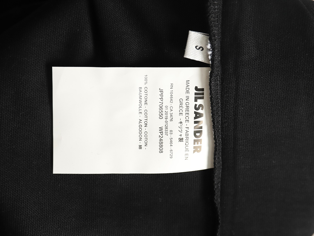 JIL SANDER Lettering Printed Short-Sleeved T-Shirt TSK1