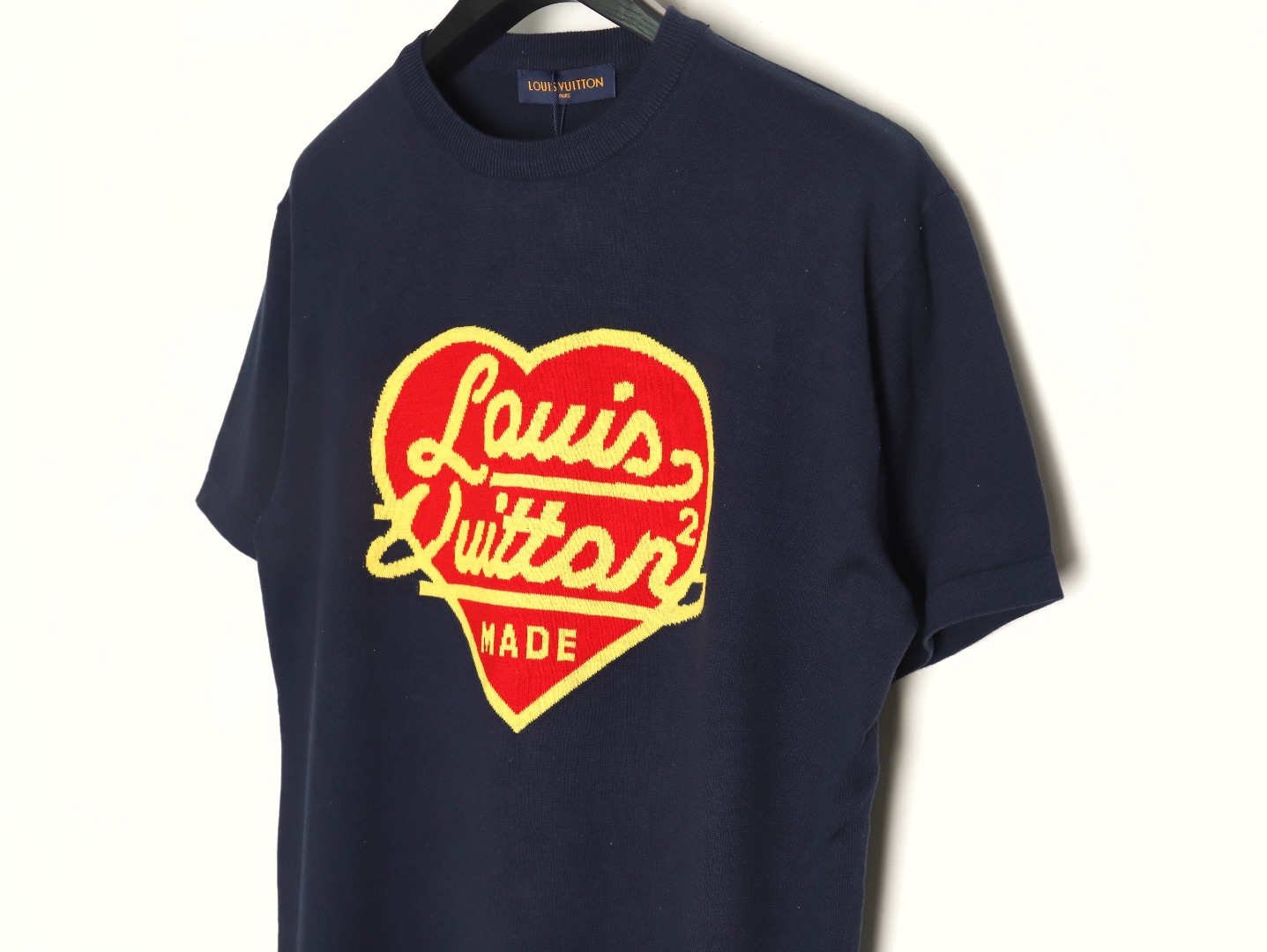 Louis Vuitton Nigo Heart Jacquard Wool Short Sleeves