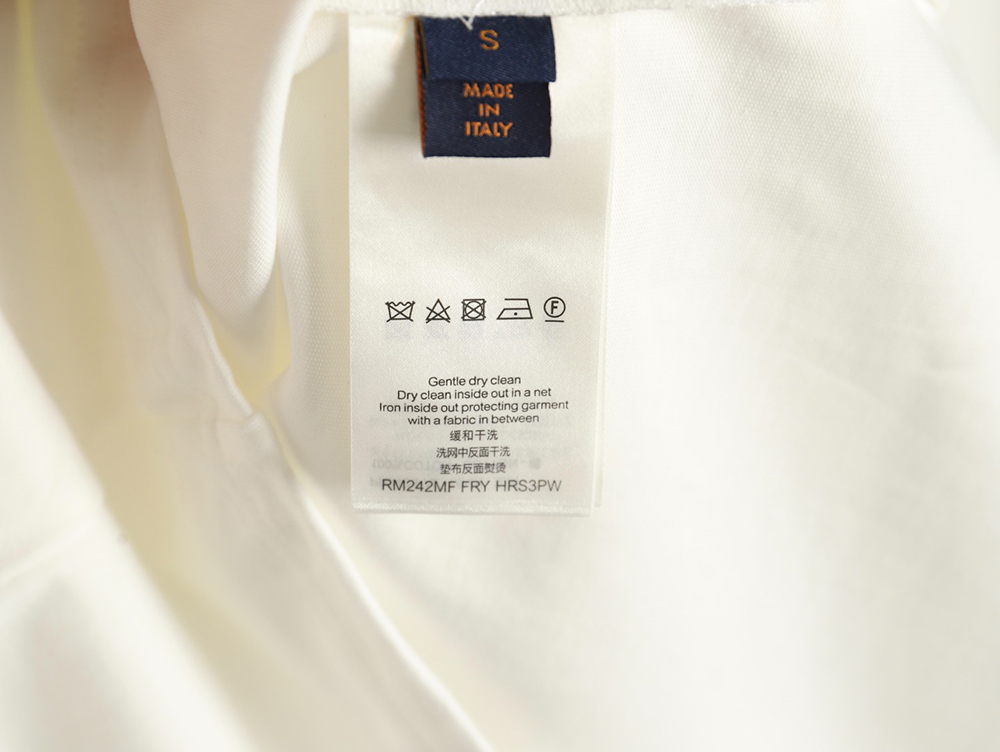 Louis Vuitton embroidered lettering short-sleeved T-shirt