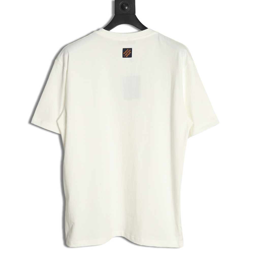 Louis Vuitton embroidered lettering short-sleeved T-shirt