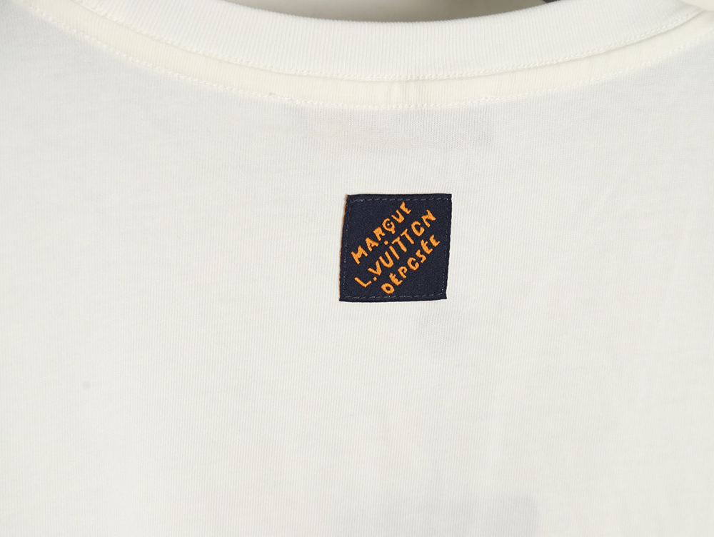 Louis Vuitton embroidered lettering short-sleeved T-shirt