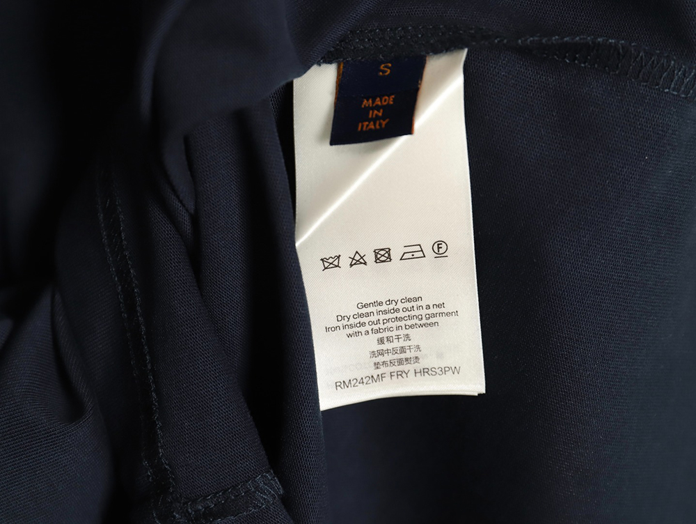 Louis Vuitton embroidered lettering short-sleeved T-shirt TSK1