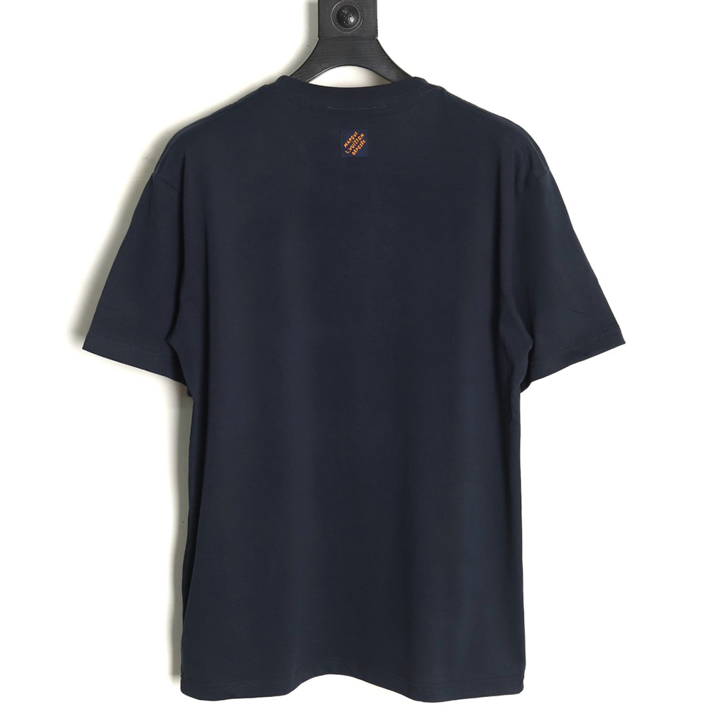 Louis Vuitton embroidered lettering short-sleeved T-shirt TSK1