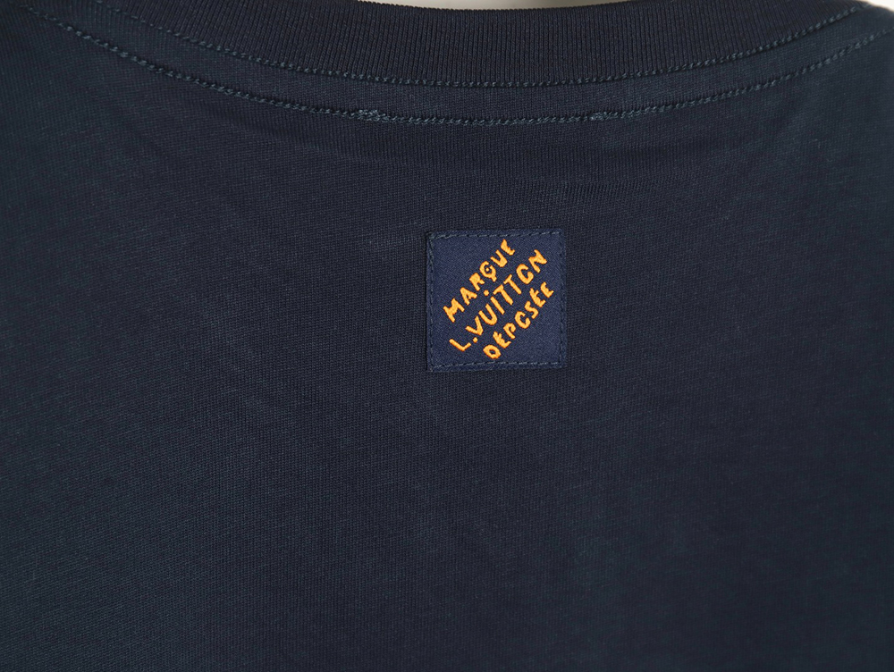 Louis Vuitton embroidered lettering short-sleeved T-shirt TSK1