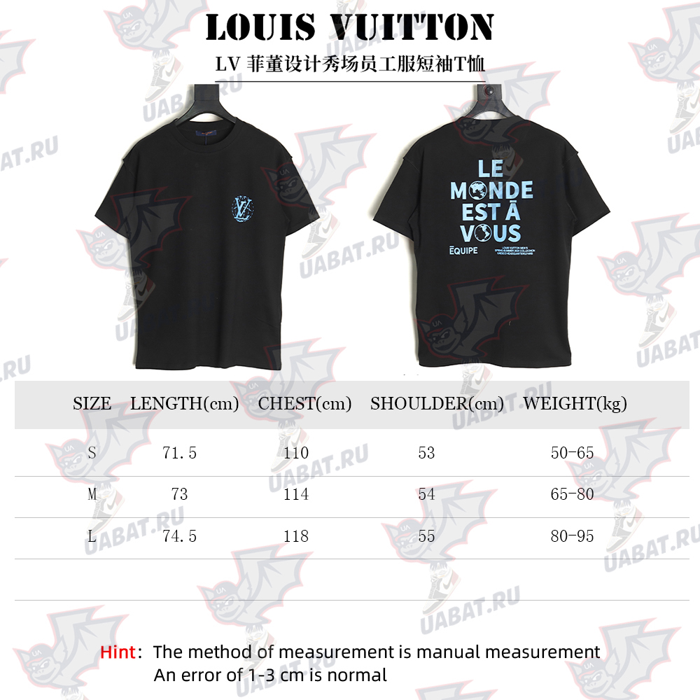 Louis Vuitton Pharrell Designed Show Staff Short-Sleeved T-Shirt TSK1