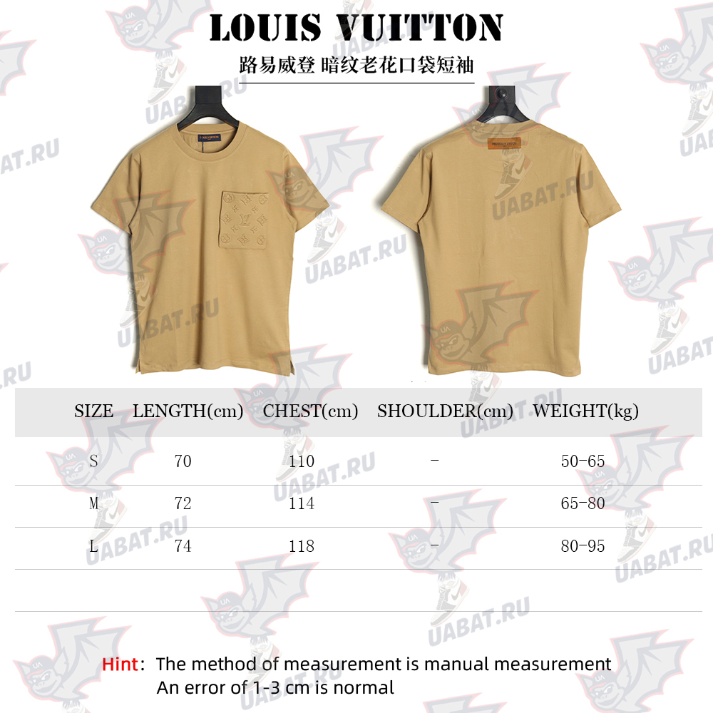 Louis Vuitton dark pattern presbyopic pocket short sleeves