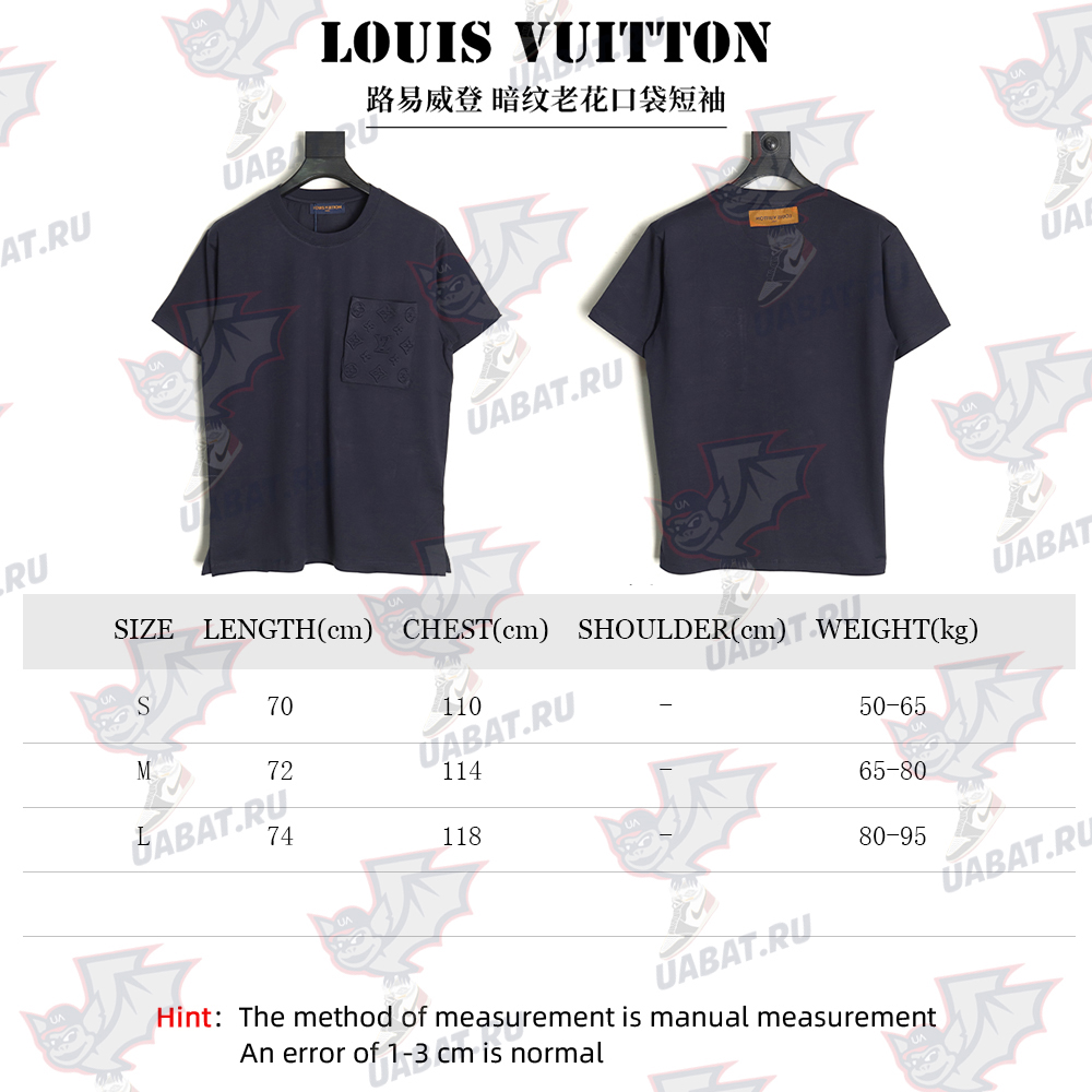 Louis Vuitton dark pattern presbyopic pocket short sleeves TSK1