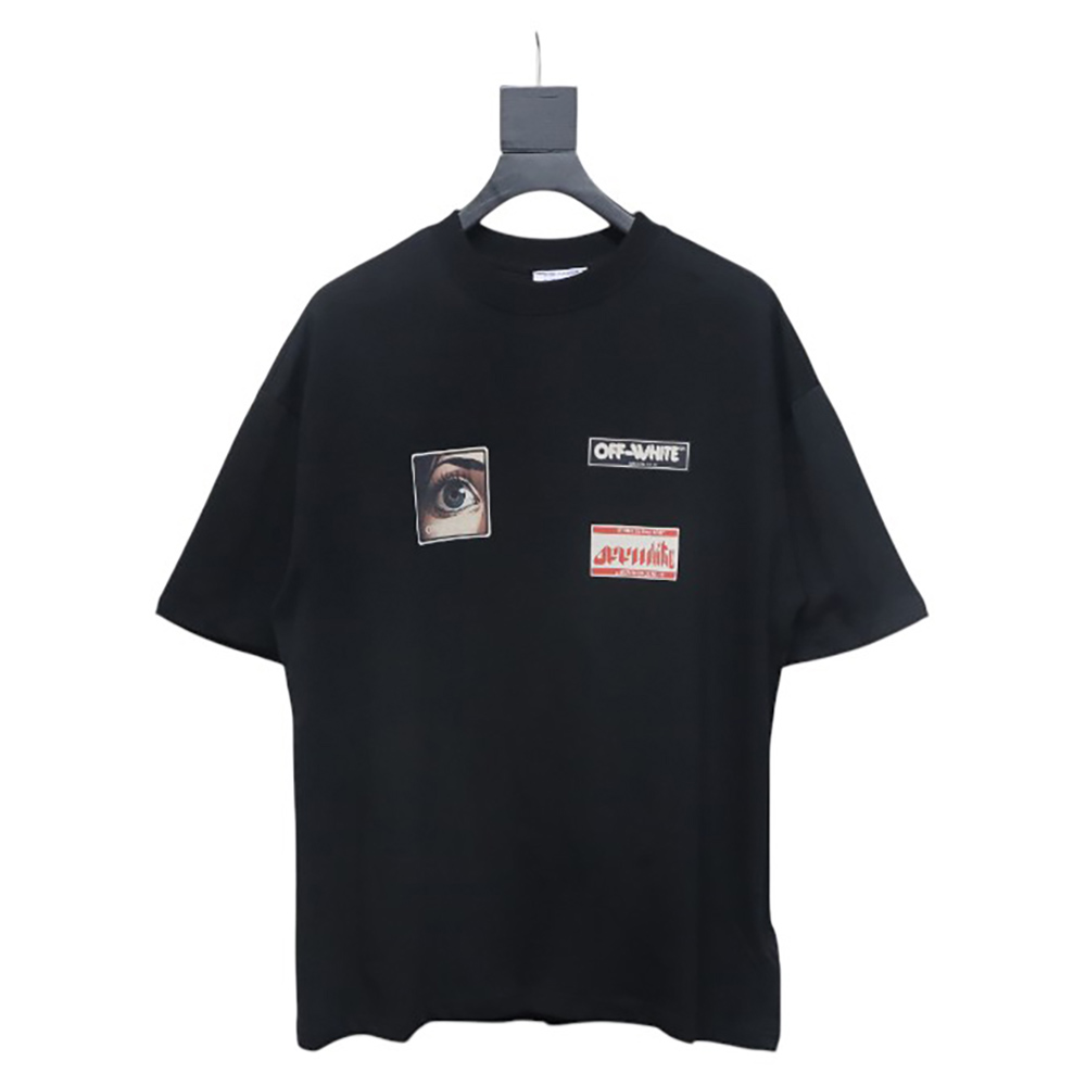 Off-White eye letter logo short-sleeved T-shirt