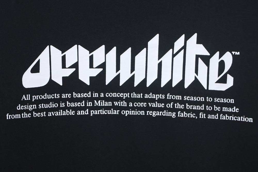 Off-White eye letter logo short-sleeved T-shirt