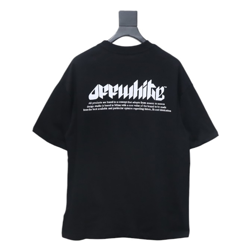 Off-White eye letter logo short-sleeved T-shirt