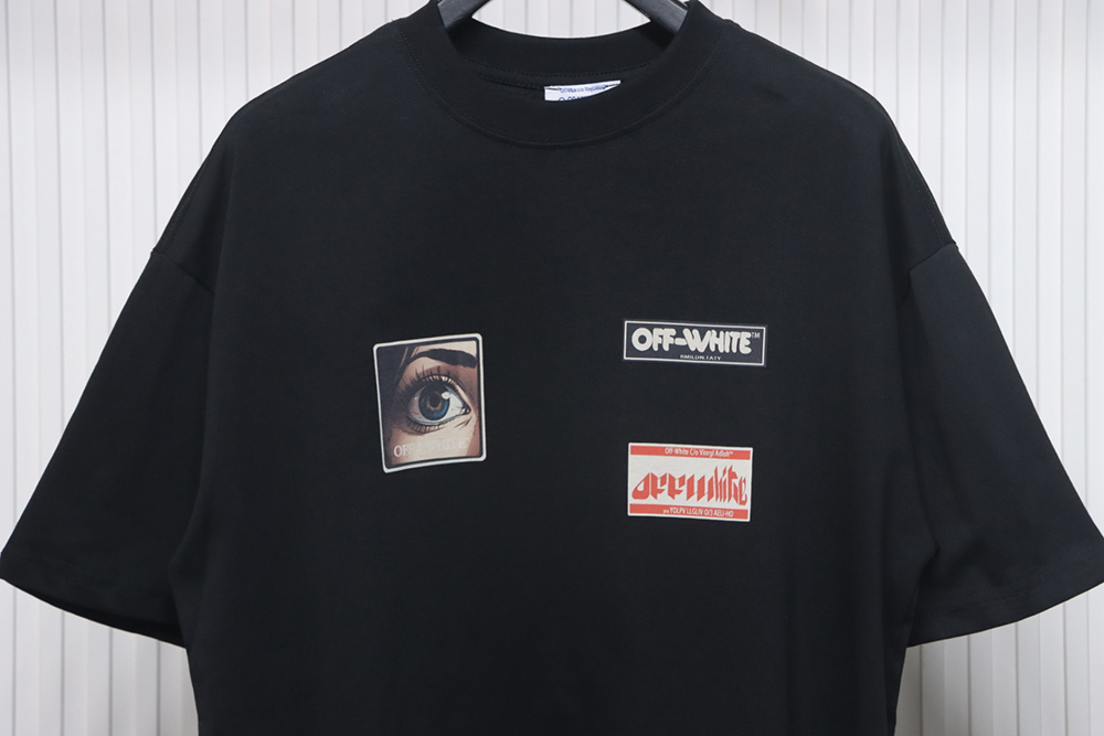 Off-White eye letter logo short-sleeved T-shirt