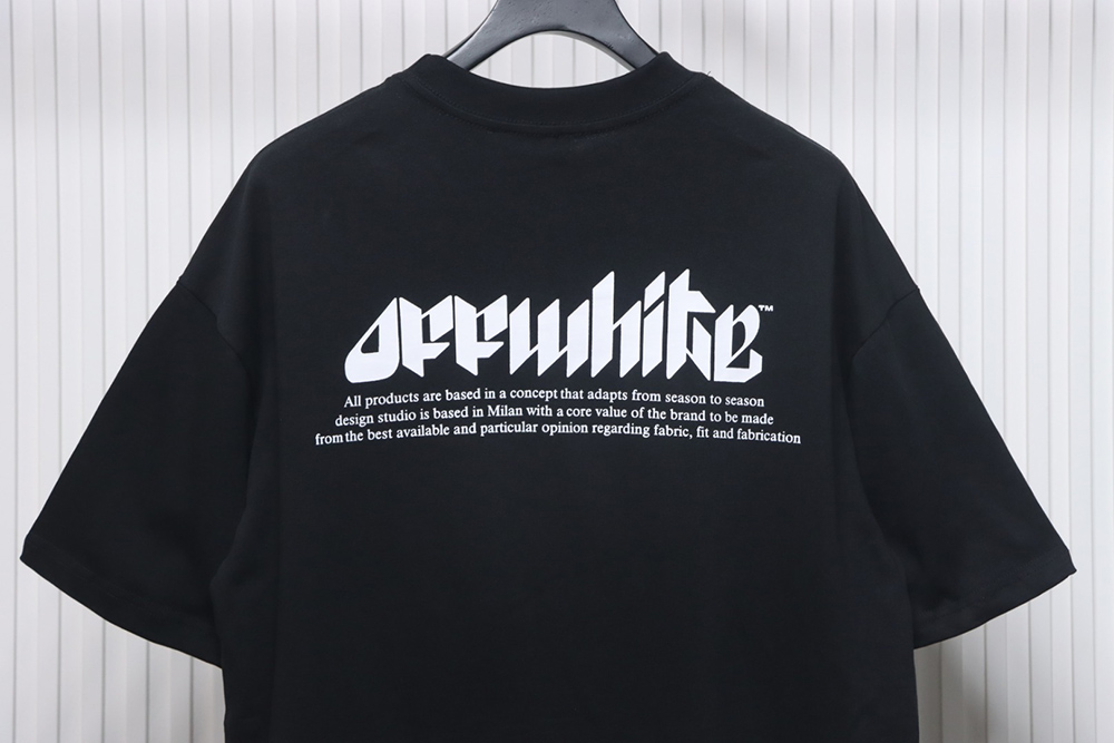 Off-White eye letter logo short-sleeved T-shirt