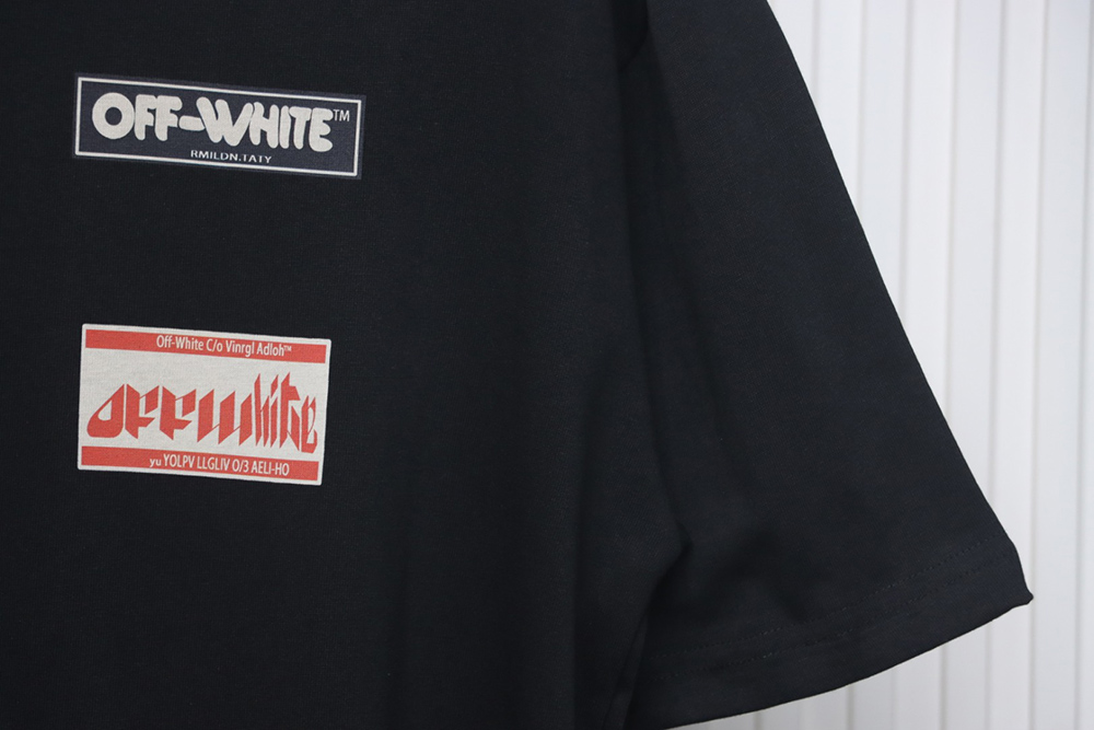 Off-White eye letter logo short-sleeved T-shirt