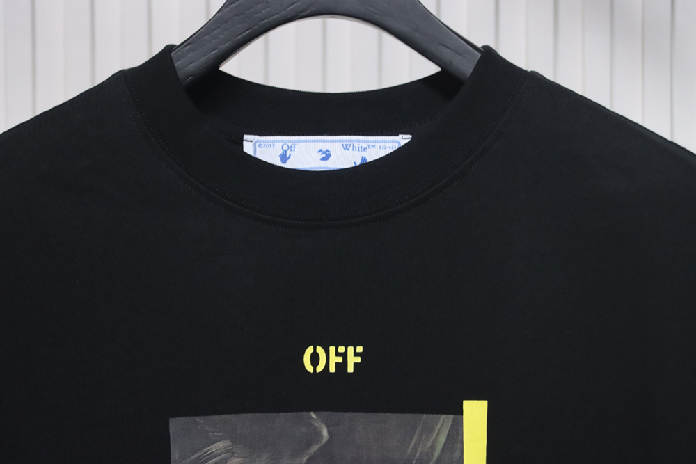 Off-White Oil Painting Gold Arrow Short Sleeve T-Shirt