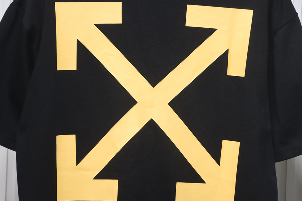 Off-White Oil Painting Gold Arrow Short Sleeve T-Shirt