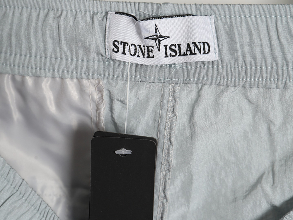 Stone Island Solid Metallic Nylon Stretch Pants