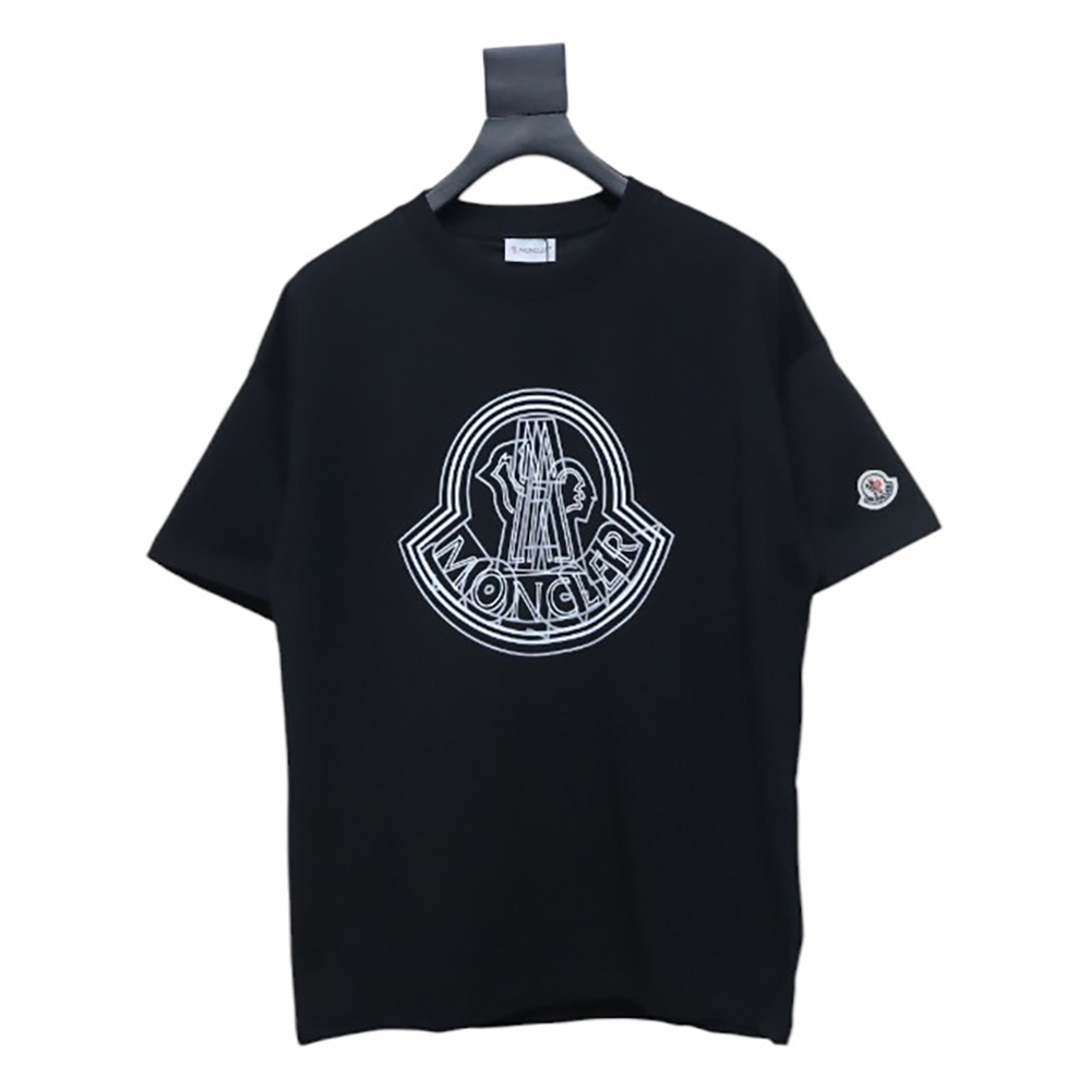 Moncler overlapping logo print short sleeves