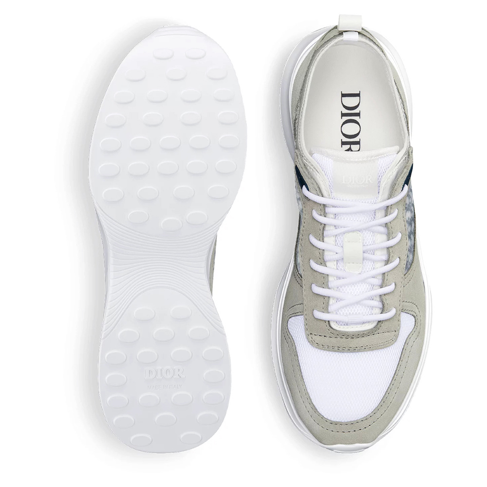 Dior B25 Runner Sneaker Gray and White