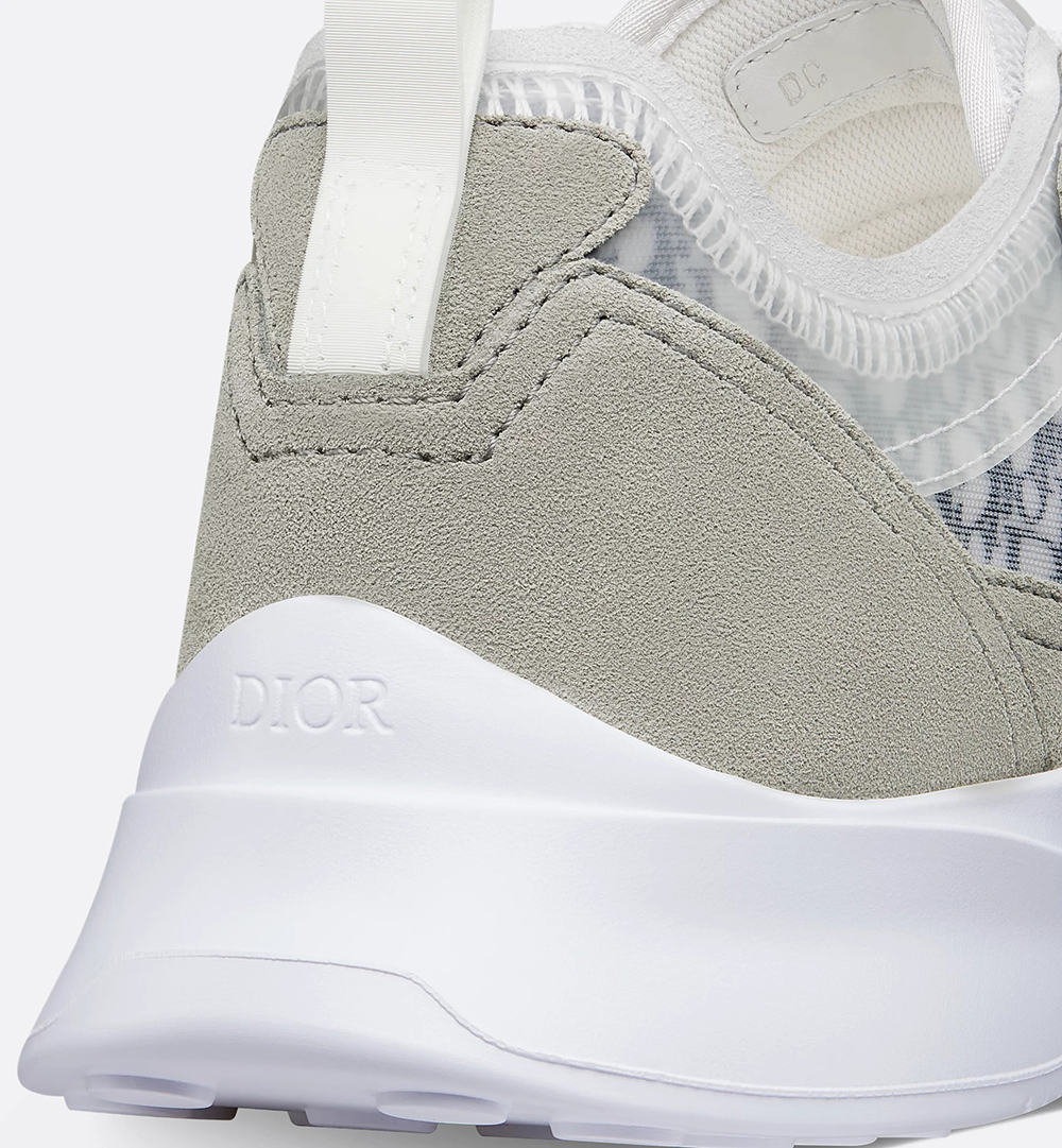 Dior B25 Runner Sneaker Gray and White