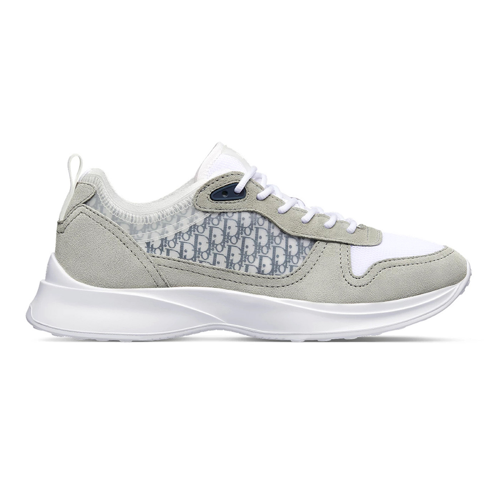 Dior B25 Runner Sneaker Gray and White