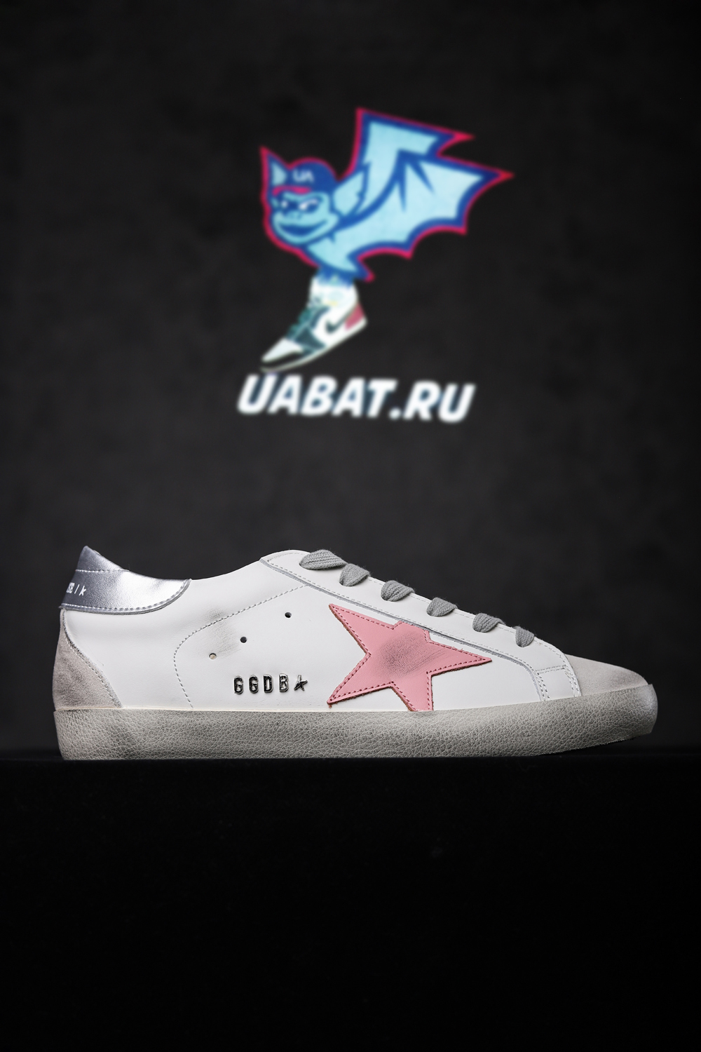 Golden Goose White & Pink Super-Star Sneakers