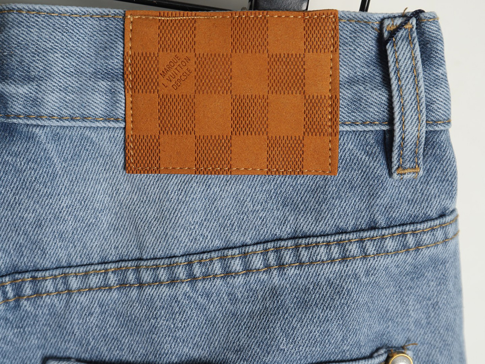 Louis Vuitton Embroidered Pocket Denim Shorts