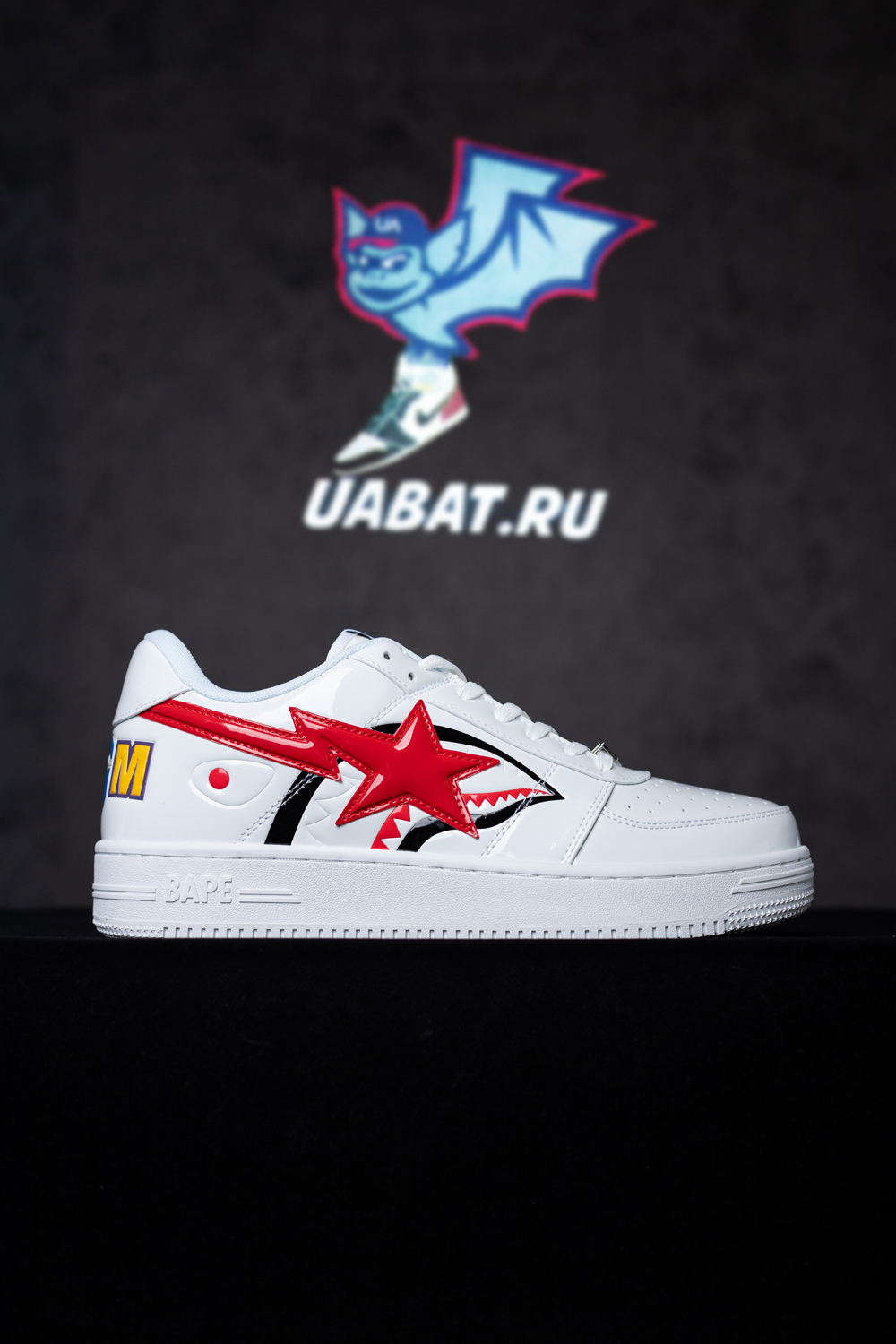 Bapesta Low 'White Shark Face'
