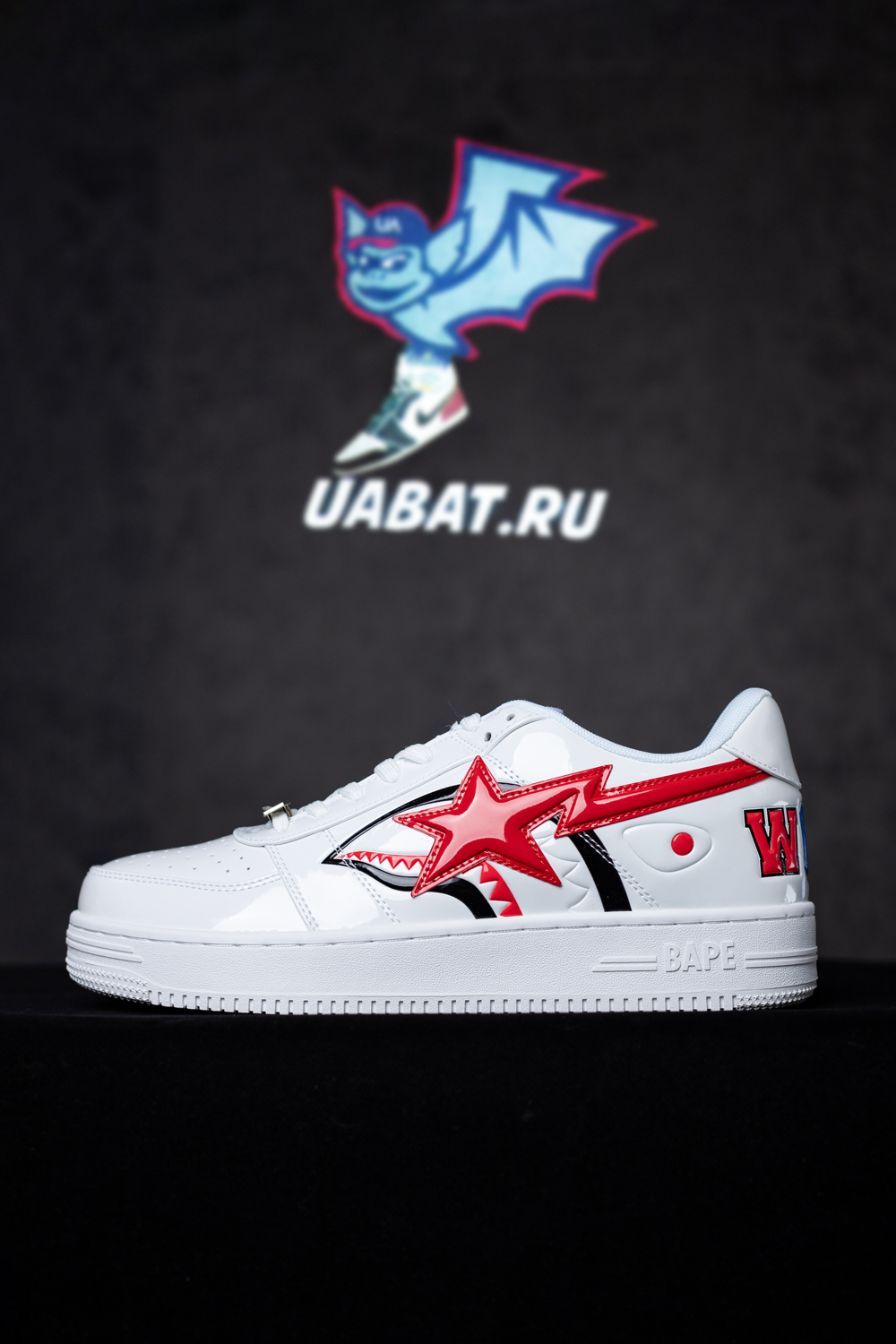 Bapesta Low 'White Shark Face'