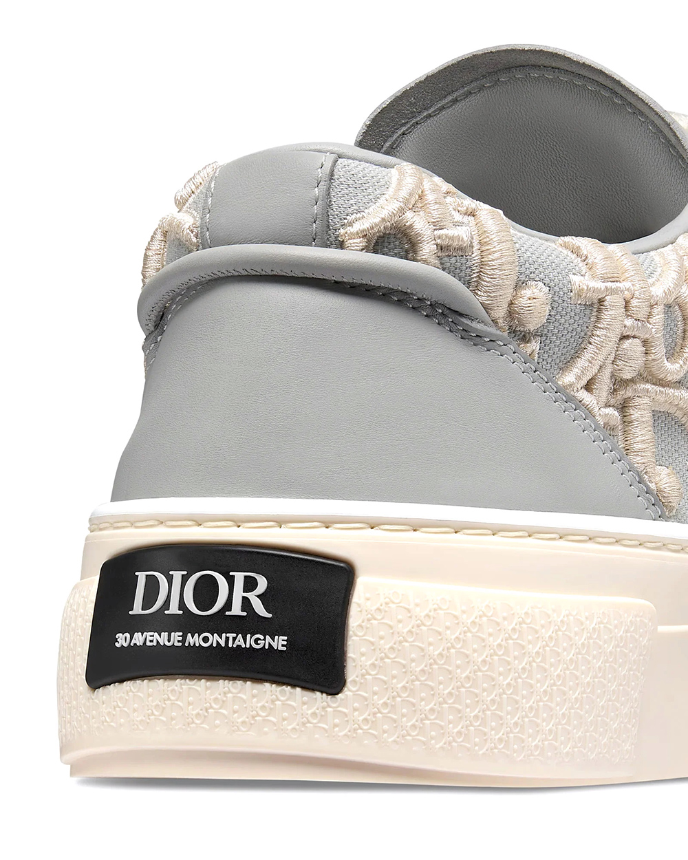 Dior B33 Oblique Raised Embroidery Sneaker Gray