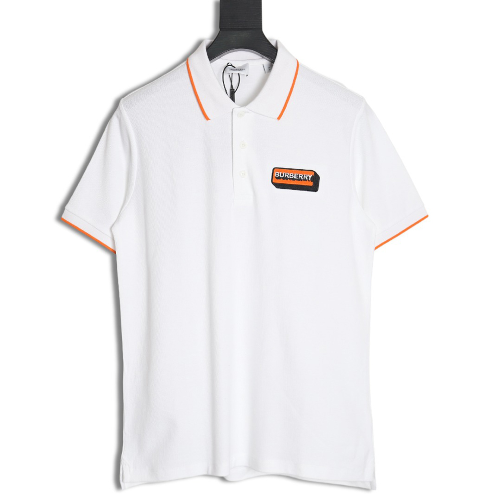 Burberry embroidered badge polo short sleeve