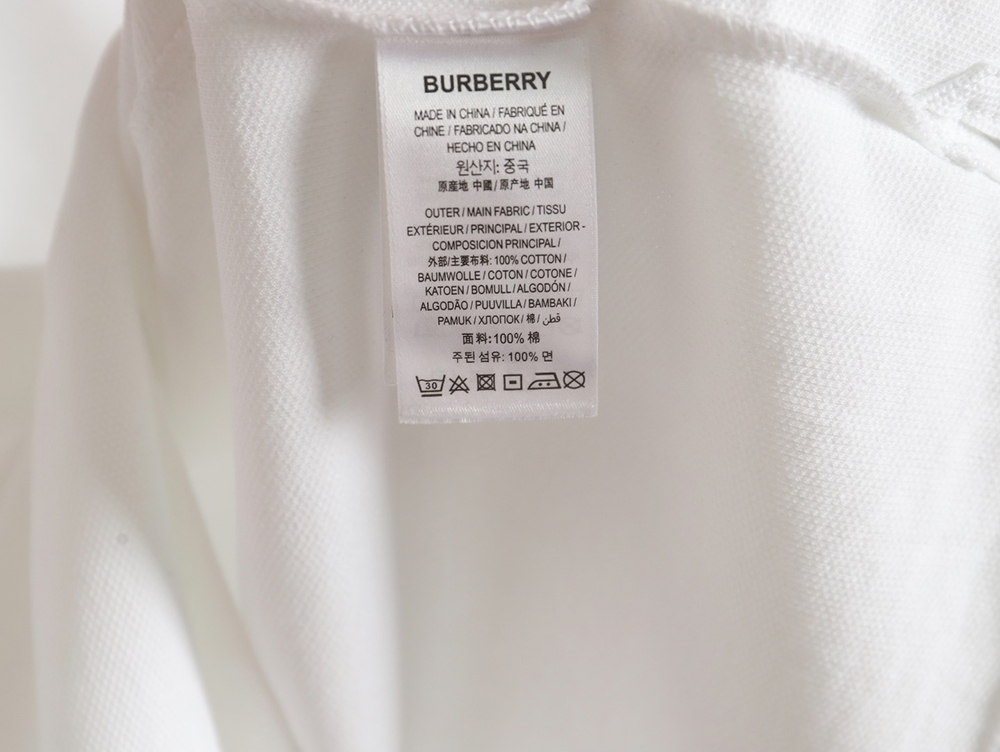 Burberry embroidered badge polo short sleeve