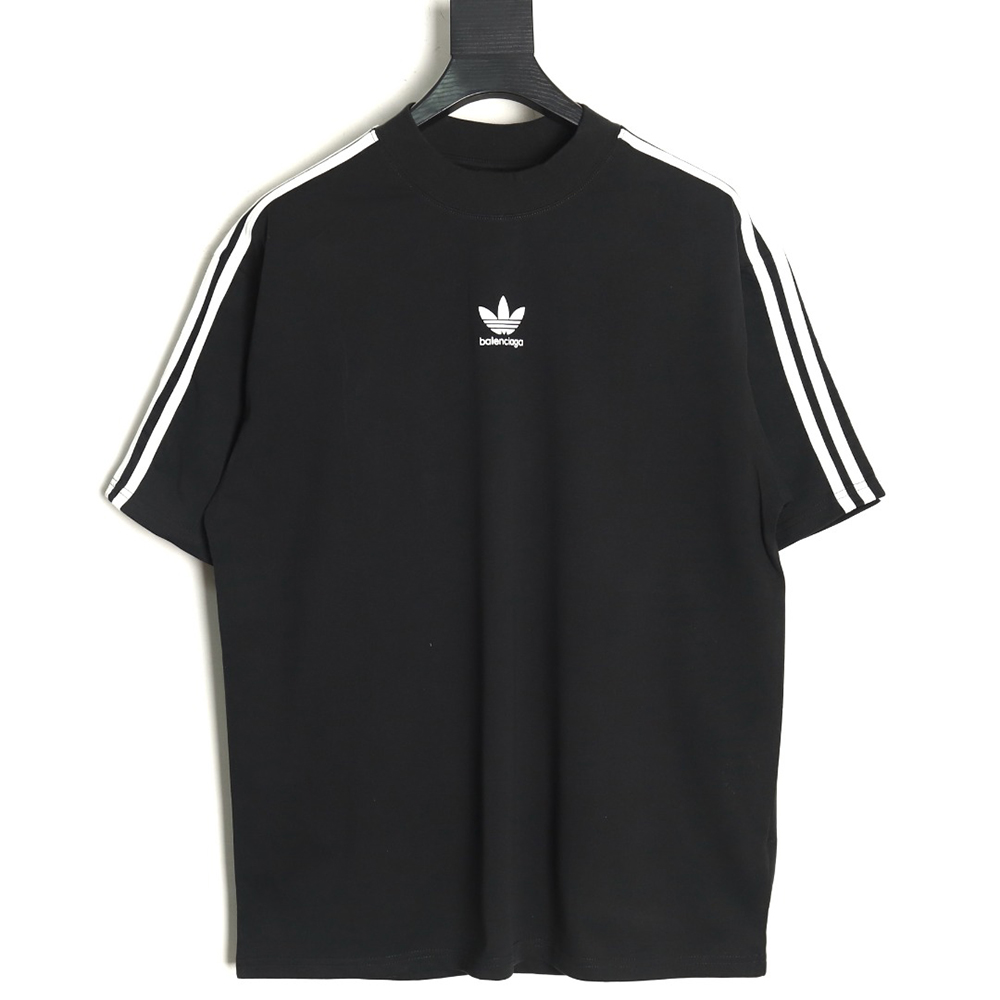 Balenciaga & Adidas Trefoil Joint Printed Short Sleeve