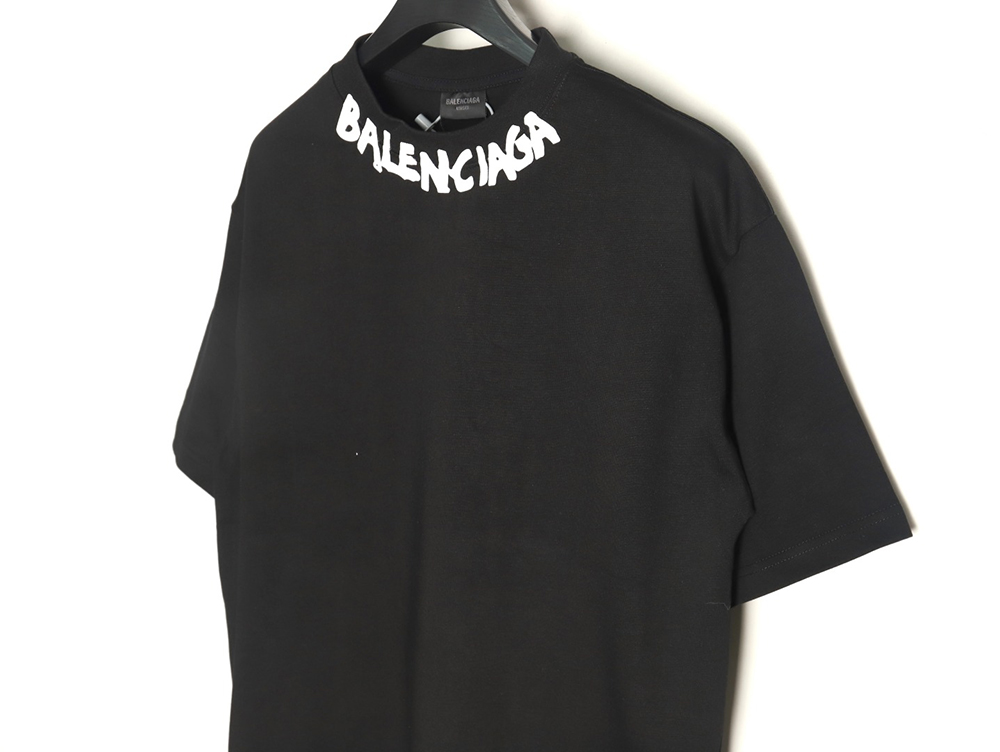 Balenciaga Neck Lettering Short Sleeve T-Shirt TSK1