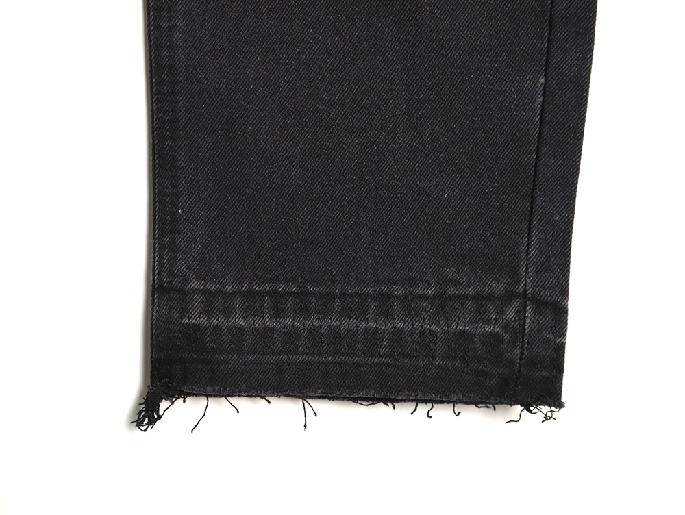 Chrome hearts classic leather cross denim trousers