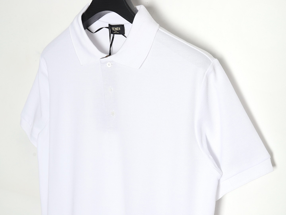 Fendi FF placket short-sleeved polo shirt