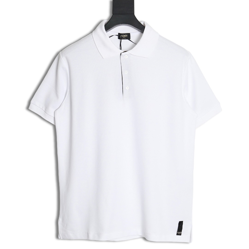 Fendi FF placket short-sleeved polo shirt
