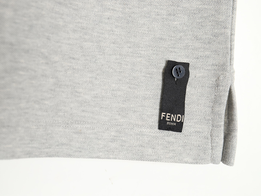 Fendi FF placket short-sleeved polo shirt TSK1